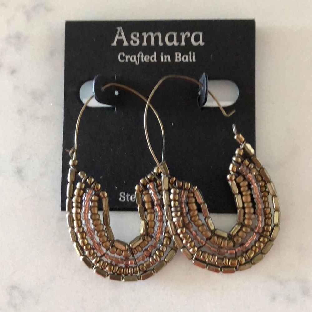 Earrings - mixed metals, pierced
